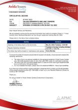 Circular No. 23 - 060 Opening of Indoor Gym on May 30, 2023